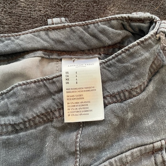 American Eagle paperbag shorts with belt - Picture 5 of 7